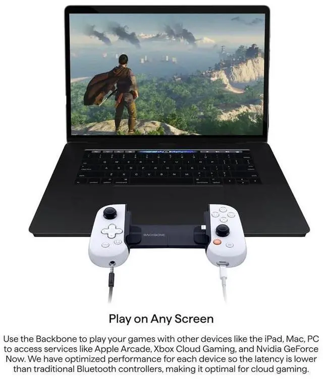 Alt view image 7 of 7 - BACKBONE One Mobile Gaming Controller iPhoneLightning 1st Generation