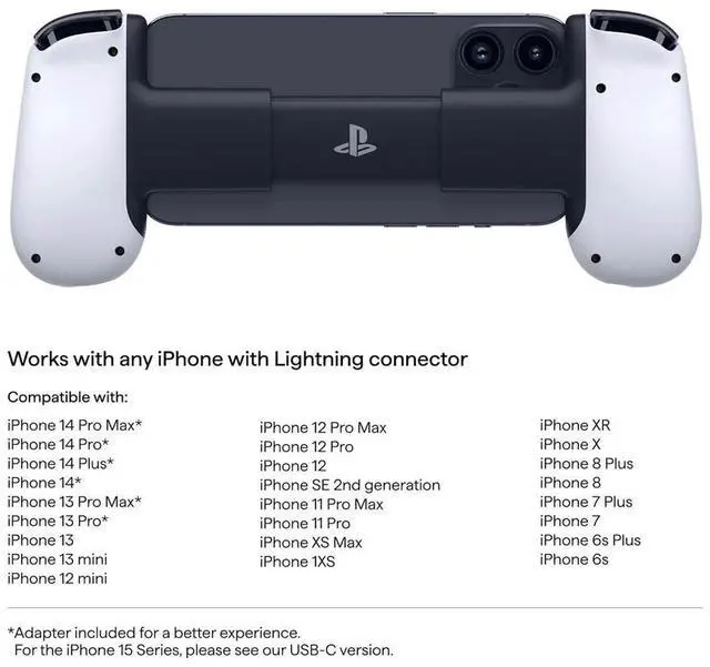 Alt view image 4 of 7 - BACKBONE One Mobile Gaming Controller iPhoneLightning 1st Generation