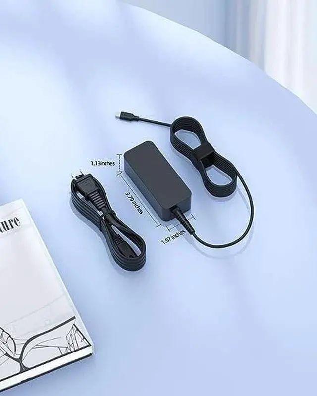 Alt view image 5 of 5 - 45W Type-C USB-C Laptop Charger for HP Chromebook Lenovo Dell Samsung Switch