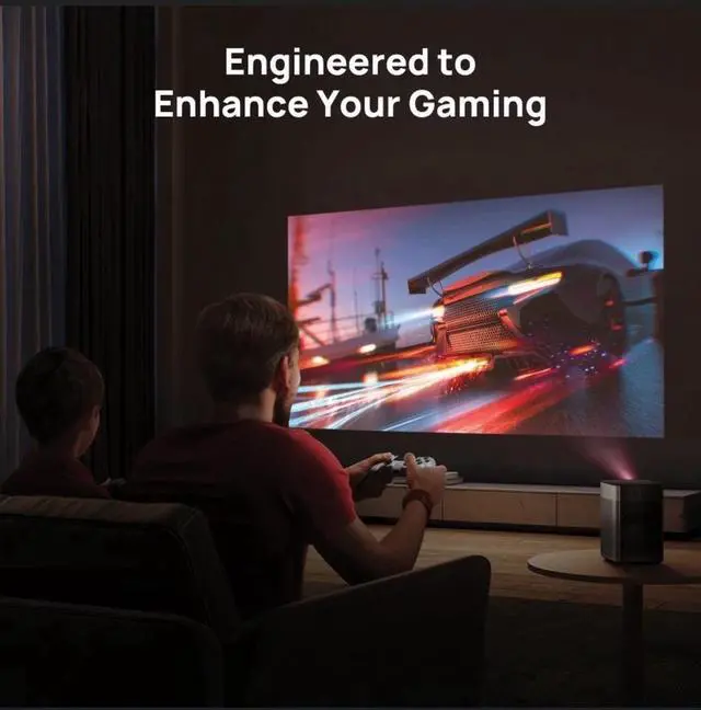 Alt view image 6 of 7 - XGIMI Halo+ GTV 1080P Portable Projector, Google TV with Licensed Netflix