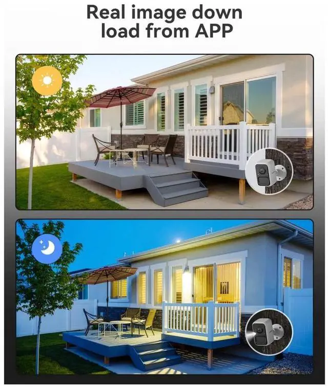Alt view image 2 of 7 - Acesee Security Cameras Wireless Outdoor 1080P Outdoor Camera Color Night Vision