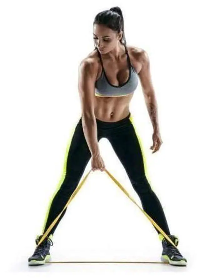 Alt view image 4 of 7 - RESISTANCE BANDS SET LOOP Exercise Yoga Elastic Fitness Gym Training Workout