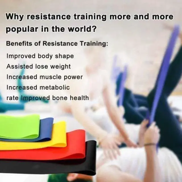 Alt view image 3 of 7 - RESISTANCE BANDS SET LOOP Exercise Yoga Elastic Fitness Gym Training Workout