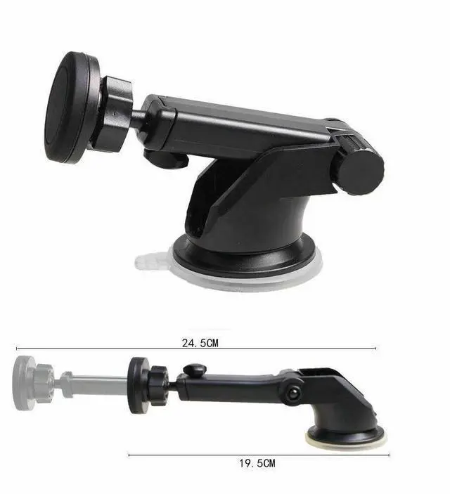Alt view image 6 of 7 - Universal Magnetic Car Mount Holder Dash Windshield Suction Cup For Cell Phone