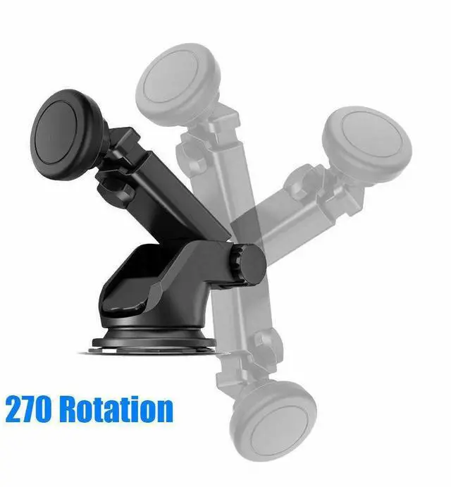 Alt view image 7 of 7 - Universal Magnetic Car Mount Holder Dash Windshield Suction Cup For Cell Phone