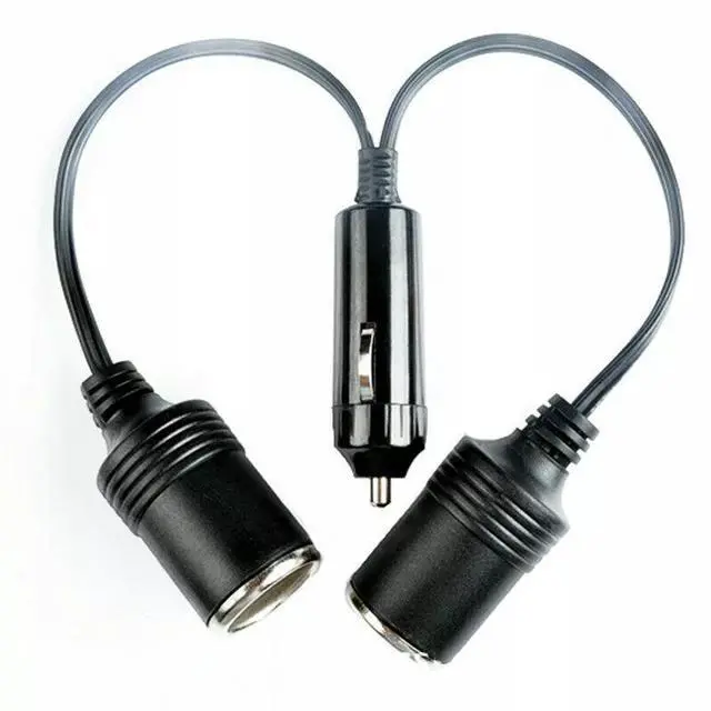 Alt view image 3 of 7 - Dual Car Cigarette Lighter Splitter Charger Power Socket Adapter 12v Auto Outlet