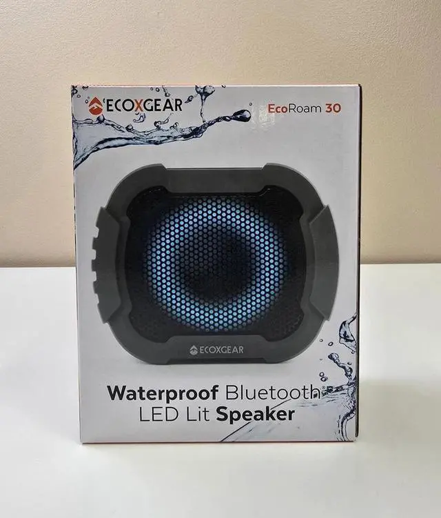 Alt view image 3 of 4 - ECOXGEAR EcoRoam 30 Portable Waterproof Bluetooth LED Lit Speaker