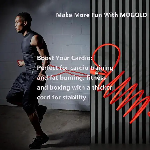 Alt view image 7 of 7 - Gym Boxing Skipping Jump Rope Adjustable Cable Length Ball Bearing Speed Fitness