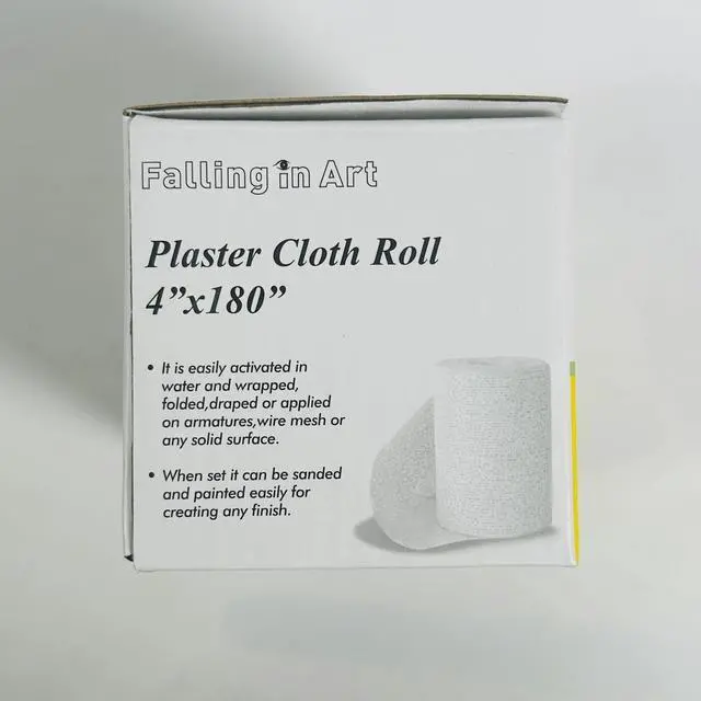 Alt view image 6 of 6 - 4"x180" Plaster Of Paris Cloth Gauze Roll Cast Bandage Wrap Strip Art Mask Craft