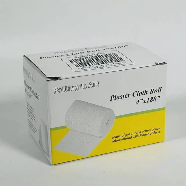 Alt view image 5 of 6 - 4"x180" Plaster Of Paris Cloth Gauze Roll Cast Bandage Wrap Strip Art Mask Craft