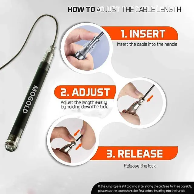 Alt view image 5 of 7 - Jump Rope Boxing Lightweight 3-Ropes Ball Bearing Beaded Fitness Gym Speed Skip