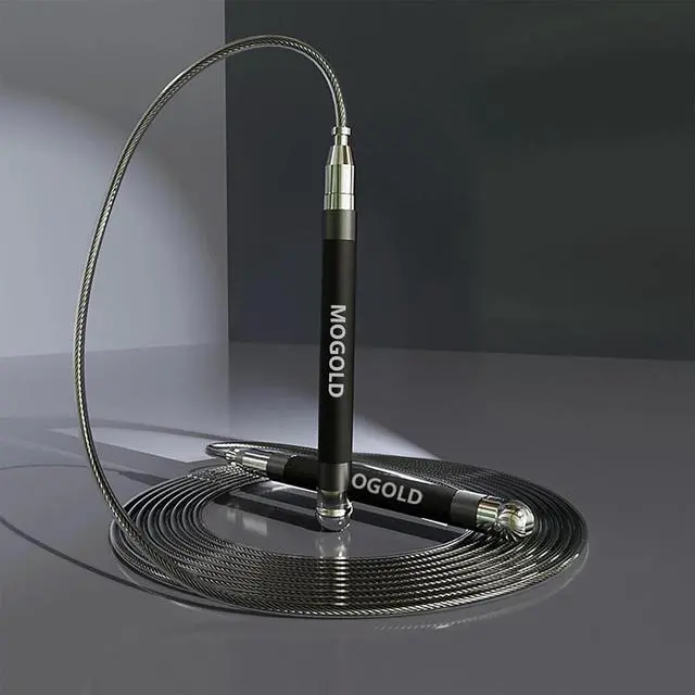 Alt view image 6 of 7 - Jump Rope Boxing Lightweight 3-Ropes Ball Bearing Beaded Fitness Gym Speed Skip