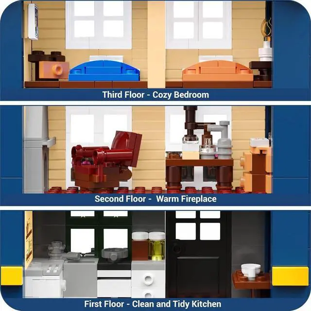 Alt view image 2 of 6 - Magic World Hotel Wizarding Book Toy Building Blocks Set 680 pc Harry Sherlock