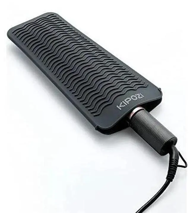 Main image of Heat Resistant Silicone Holder Mat / Pouch for Flat/Curling Iron/Wand Hair Dryer
