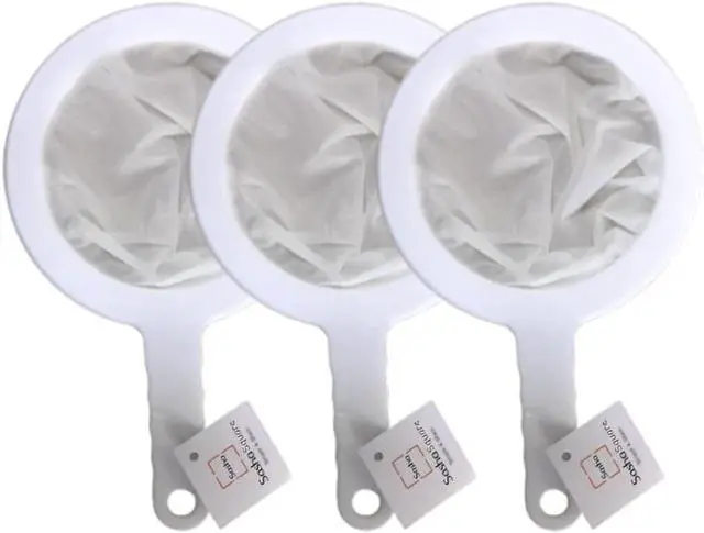 Main image of Set of 3 Kitchen Ultra-Fine Nylon 100/200/400 Mesh Strainer Plastic Sieve Filter