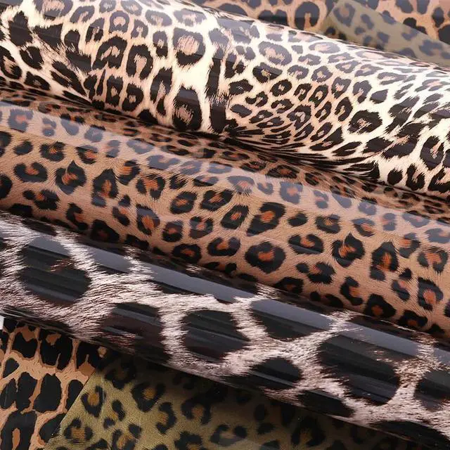 Alt view image 3 of 7 - 5 Sheets Heat Transfer Vinyl Animal Print Cheetah HTV Craft Press Film Clothing