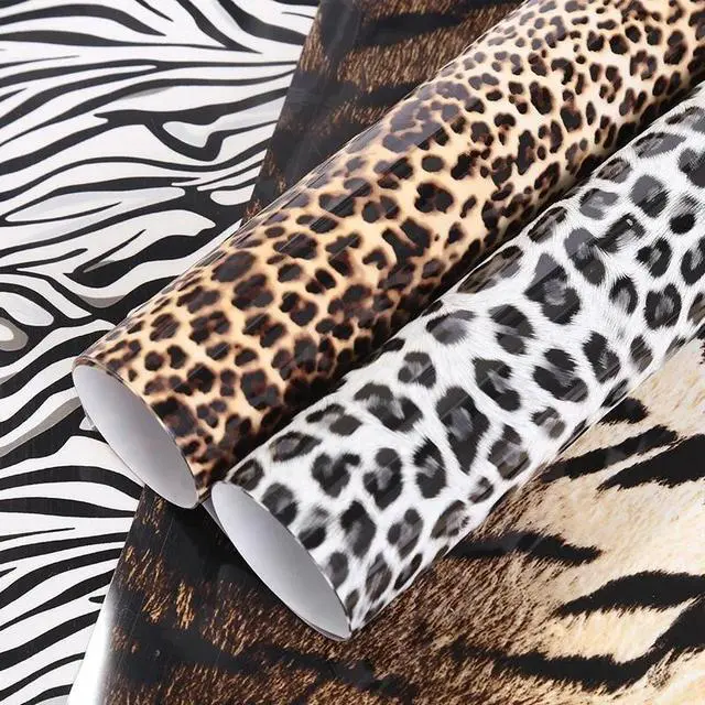 Alt view image 4 of 7 - 5 Sheets Heat Transfer Vinyl Animal Print Cheetah HTV Craft Press Film Clothing