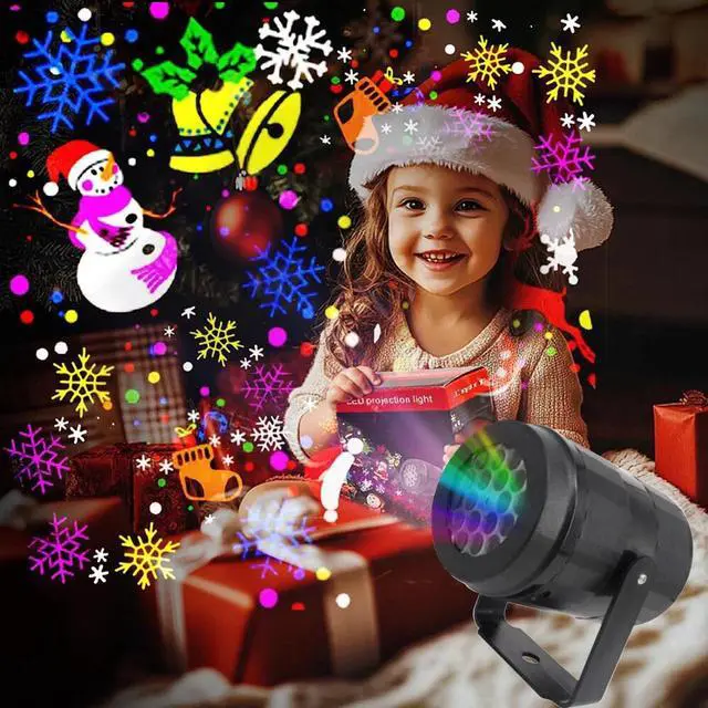 Alt view image 2 of 7 - 16 Pattern LED Christmas Projector Light Snow Landscape Garden Xmas Lamp