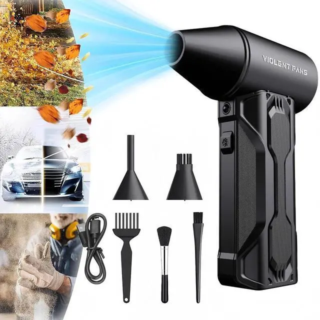 Alt view image 2 of 7 - Dry Blower Mini Turbo Portable 160000 RPM Air Blower Electric Fan