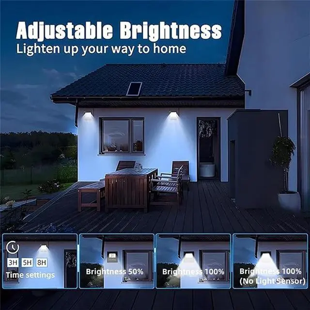 Alt view image 6 of 7 - LED Double Flood Lights Solar Power Outdoor Indoor Garden Yard Shed Barn Lamp