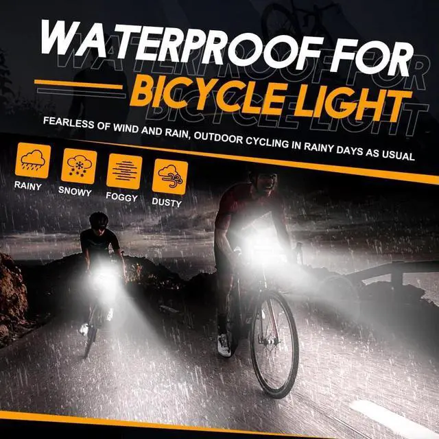 Alt view image 2 of 7 - Solar Powered Bike Light, USB-C Rechargeable LED Bike Headlight, with Speaker