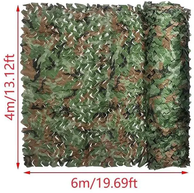 Alt view image 7 of 7 - 4m x 6M Camping Camouflage Netting Military Camo Sunshade Mesh Hunting Car Cover