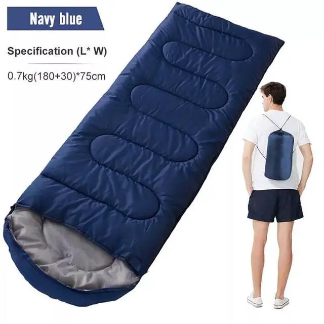 Alt view image 2 of 7 - Comfort Lightweight Sleeping Bag For Adult Traveling Outdoors Camping Hiking