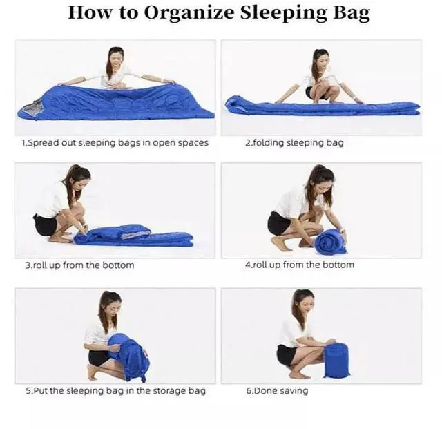 Alt view image 5 of 7 - Comfort Lightweight Sleeping Bag For Adult Traveling Outdoors Camping Hiking