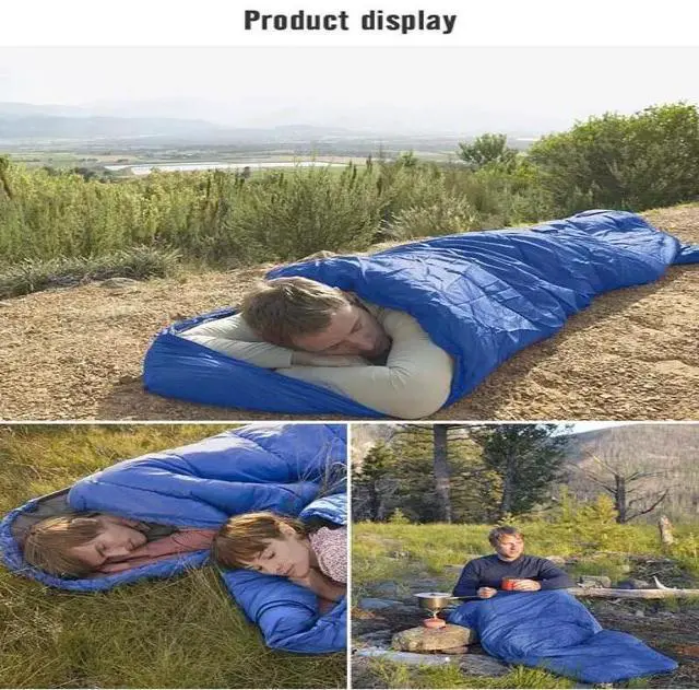 Alt view image 6 of 7 - Comfort Lightweight Sleeping Bag For Adult Traveling Outdoors Camping Hiking