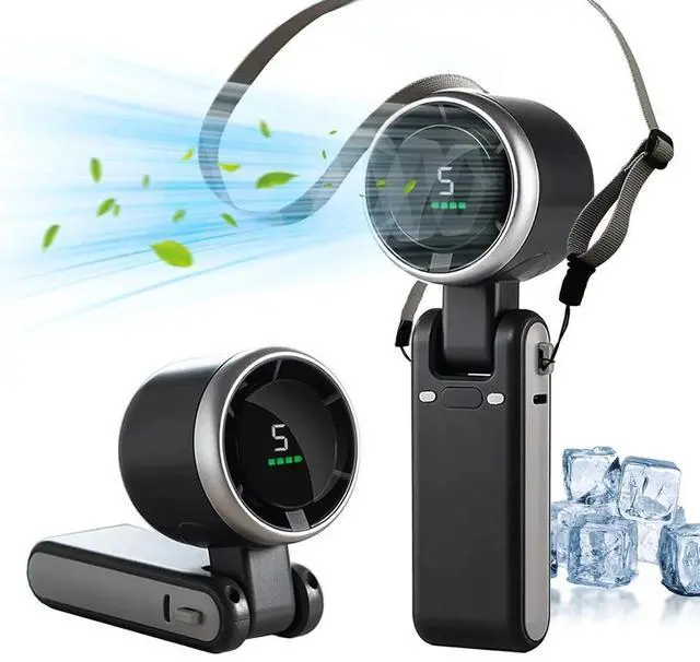 Alt view image 2 of 7 - Mini Portable Handheld Turbo Fan USB Rechargeable Cooling Fan Up to 8 Hours US