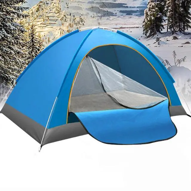 Alt view image 2 of 7 - 2 Second Pop Up Tent for 2-3 Person Camping Hiking 4 Season Waterproof Anti-UV
