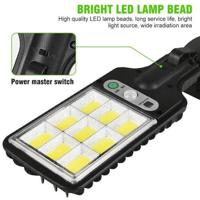 Alt view image 6 of 7 - 4PACK 990000LM LED Solar Light Commercial Dusk To Dawn Outdoor Road Street Lamp