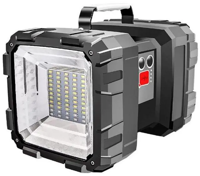 Alt view image 2 of 7 - 100000ML Rechargeable Super Bright LED Searchlight Handheld Spotlight Flashlight
