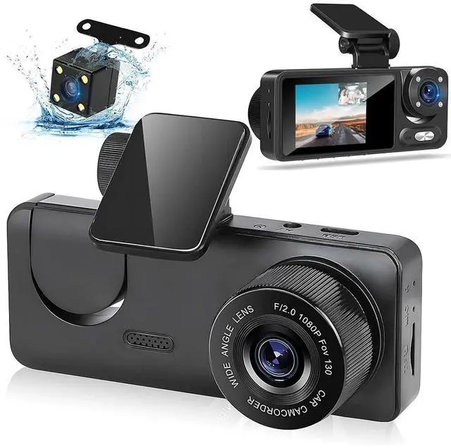 Main image of 1080P WiFi Dash Cam for Car Front/Inside/Rear View Camera Video Recorde G-sensor