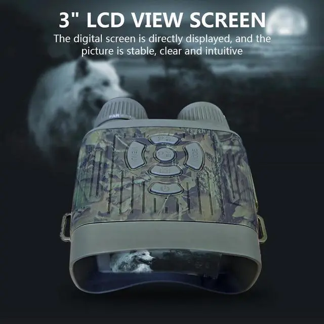 Alt view image 3 of 7 - Night Vision Goggles Infrared 10X Zoom Night Vision Binoculars Monocular Hunting
