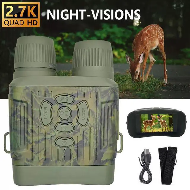 Alt view image 2 of 7 - Night Vision Goggles Infrared 10X Zoom Night Vision Binoculars Monocular Hunting