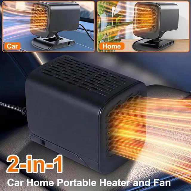Alt view image 4 of 7 - 12V 120W DC Portable Electric Car Heater Heating Fan Defogger Defroster Demister