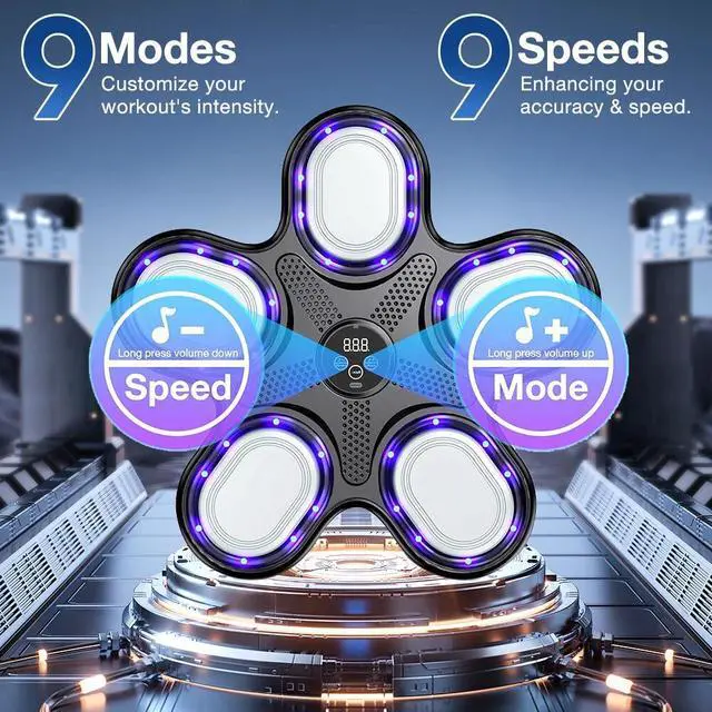 Alt view image 2 of 7 - Music Boxing Machine Smart Bluetooth Boxing Machine with Boxing Gloves Kids