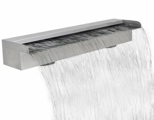 Main image of vidaXL Pool Waterfall Fountain Stainless Steel Water Fountain Garden Outdoor