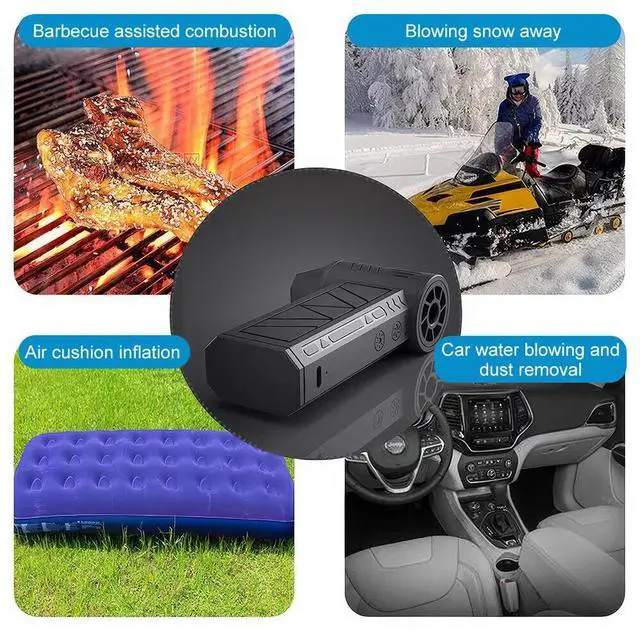 Alt view image 7 of 7 - Compressed air Duster Electric Air Duster Cordless Dust Blower for Keyboard