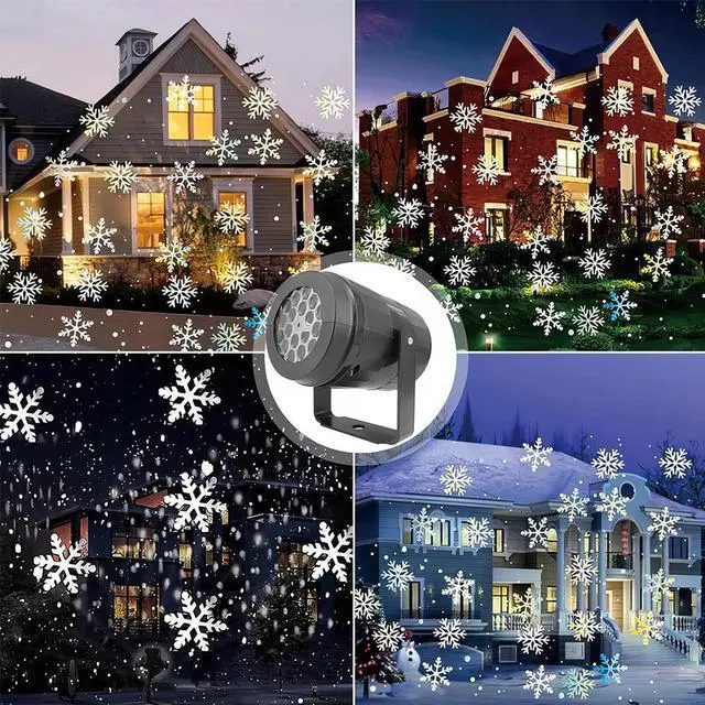 Alt view image 6 of 7 - Christmas Snowflake Projector Lights Snowfall Show Lights for Xmas Holiday Party