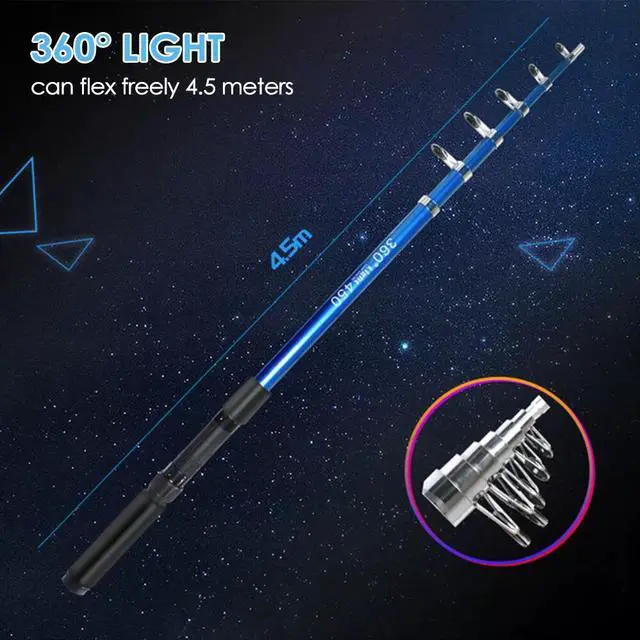 Alt view image 3 of 7 - Telescopic Fishing Rod Light LED Lantern Camping Lamp Car Repair+Remote Control