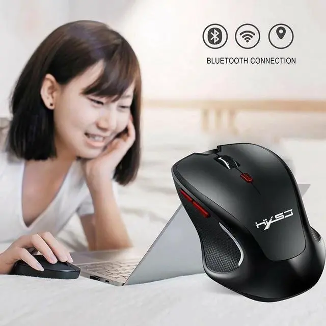 Alt view image 3 of 7 - 2400 DPI Wireless Bluetooth Mouse Optical Mice for Apple Macbook Laptop Notebook