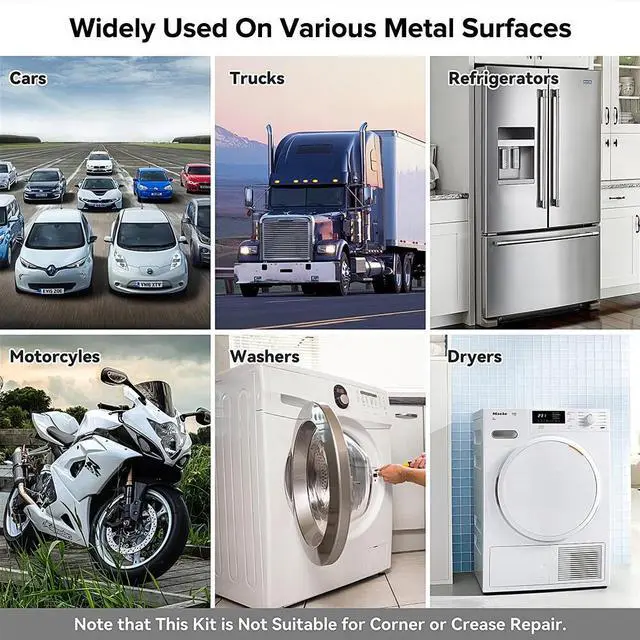 Alt view image 7 of 7 - PDR 75pcs Car Body Paintless Pops a Dent Repair Tool Auto Hail Dent Removal Kits