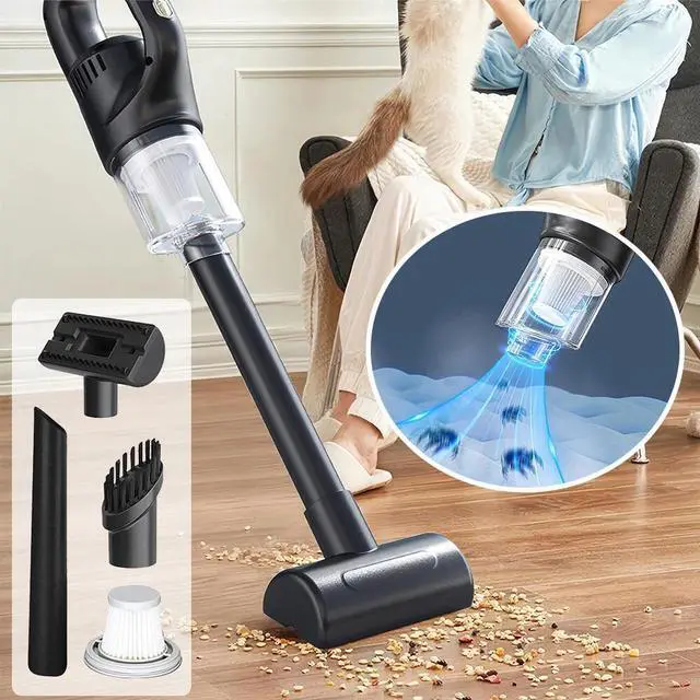 Alt view image 2 of 7 - 120W High Power Handheld Vacuum Cordless 10-20KPA Vacuum Cleaner and Air Duster