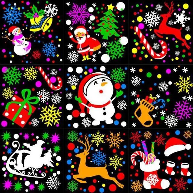 Alt view image 6 of 7 - 16 Snowflake Patterns Christmas Lights Projector LED Laser Landscape Move Lamp