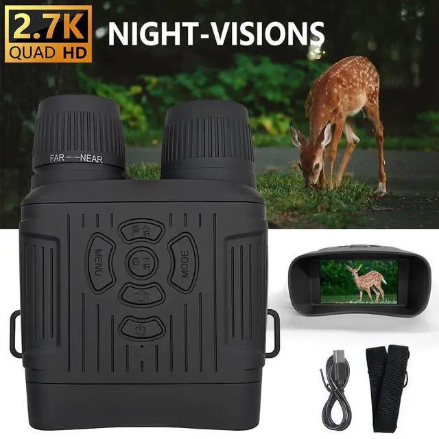 Alt view image 3 of 7 - Digital Night Vision Goggles Monocular for 100% Darkness for Hunting Travel 36MP