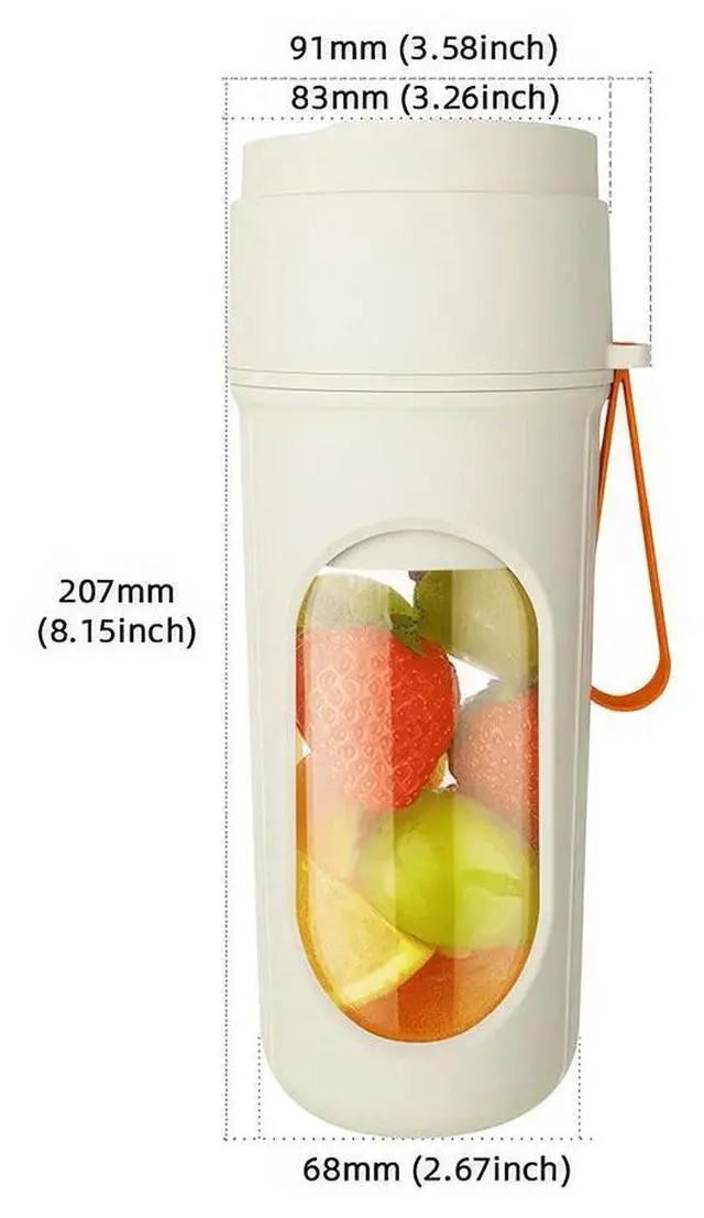 Alt view image 6 of 7 - Portable Blender Personal Blender with 12 Blades for Smoothies Shakes Baby Food