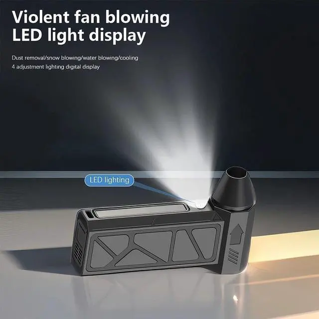 Alt view image 3 of 7 - 130000RPM 57m/s Mini Fan Electric Air Blower Duster Cleaner W/battery