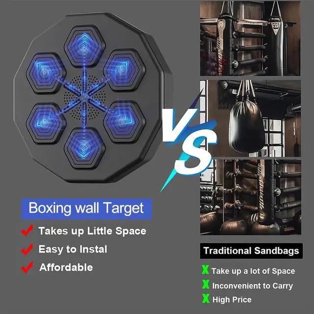 Alt view image 2 of 7 - Music Boxing Machine, Smart Bluetooth Boxing Trainer with Boxing Gloves